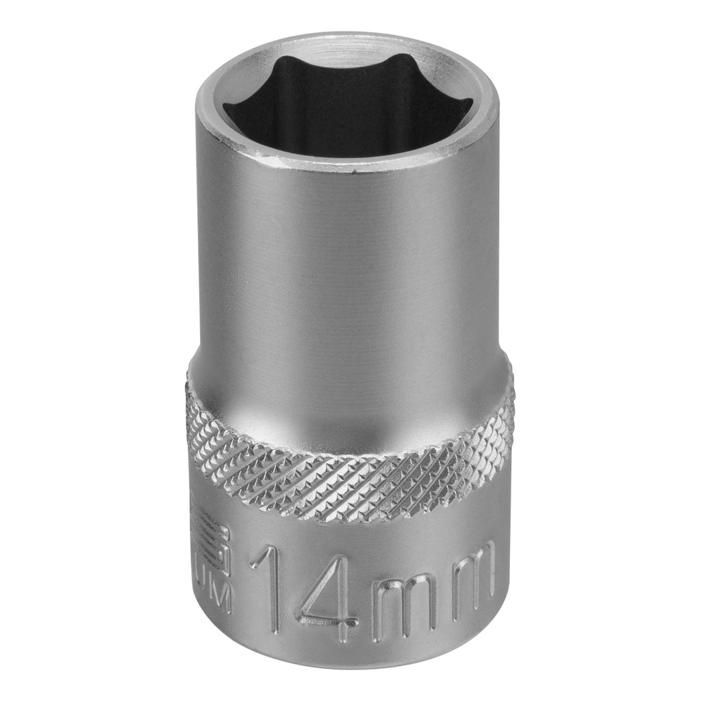 Вложка 14 мм, 6-стенна, CrV, 1/2"  STELS