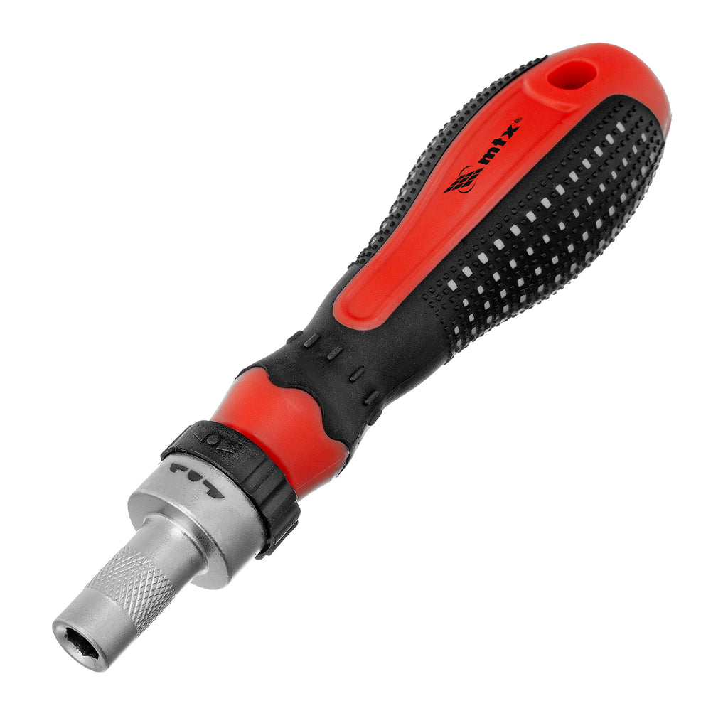 Отвертка реверсивна, К-т битове и вложки, CrV, 16 части, 1/4" MTX