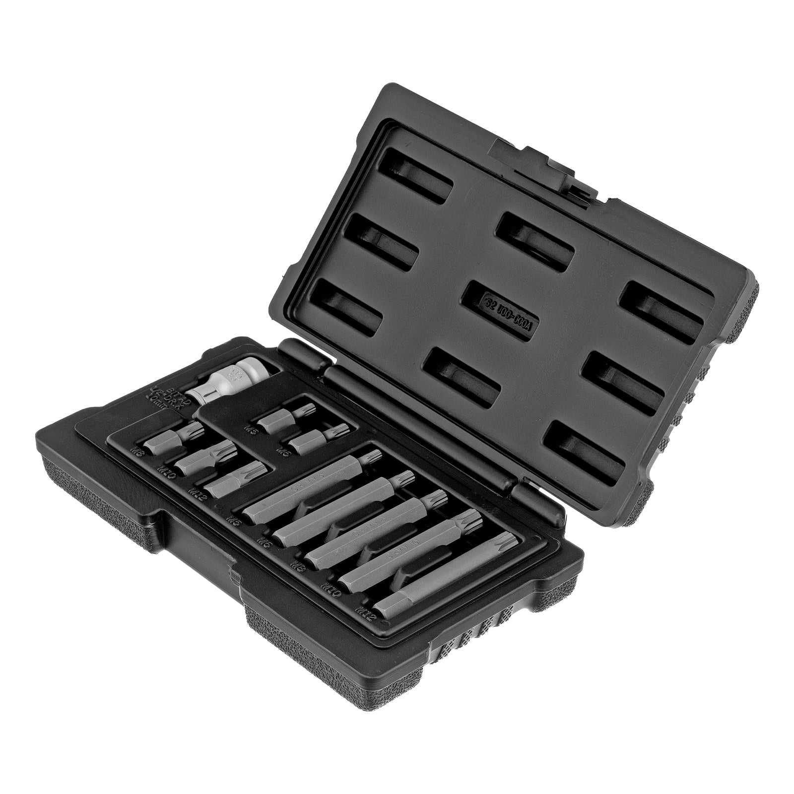 К-т битове SPLINE,  шестостенна опашка 1  1/2'', CrV,10 мм, 11 бр.  STELS