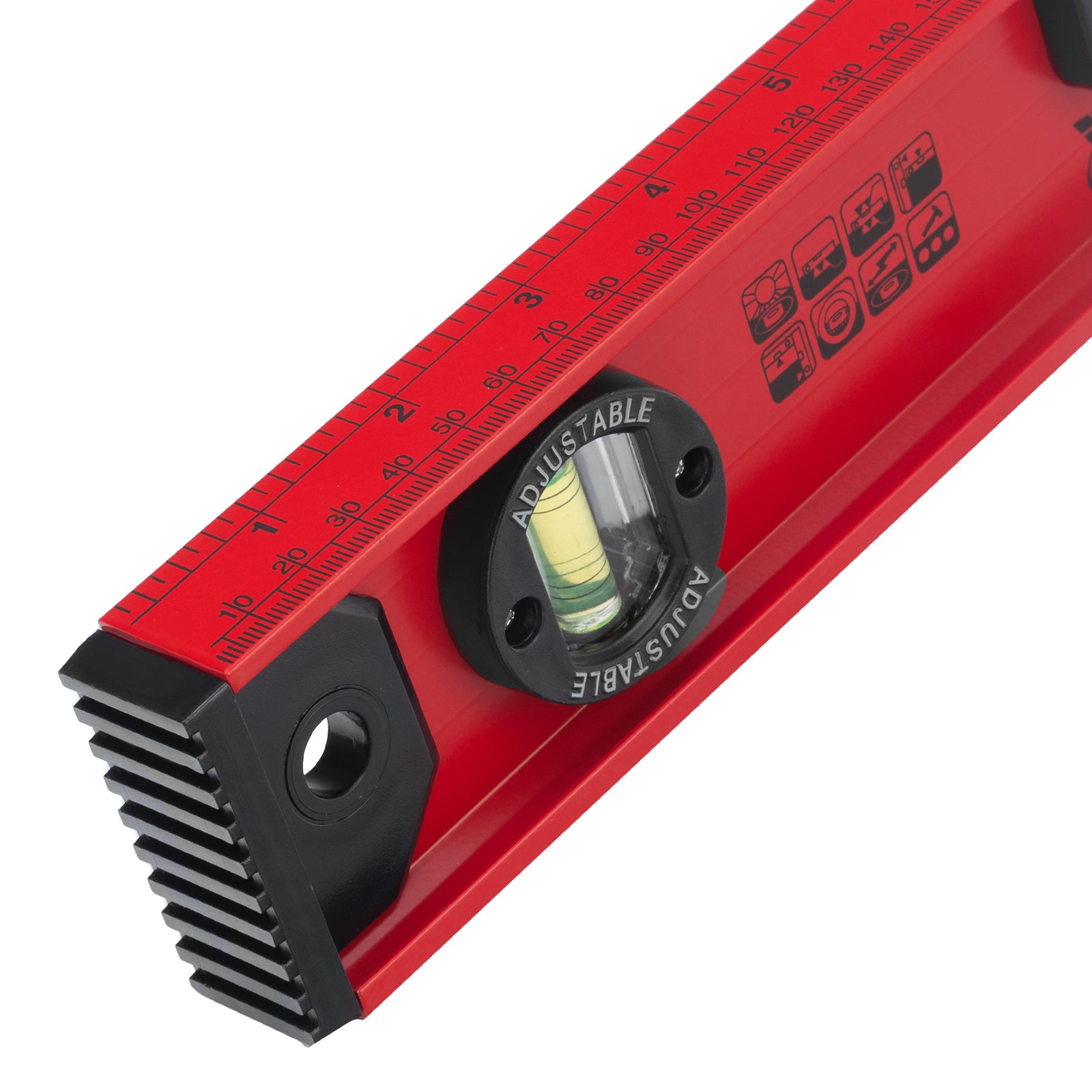 Нивелир алуминиев "Релса",  400 мм, 3 либели (1 подвижна), усилен MTX