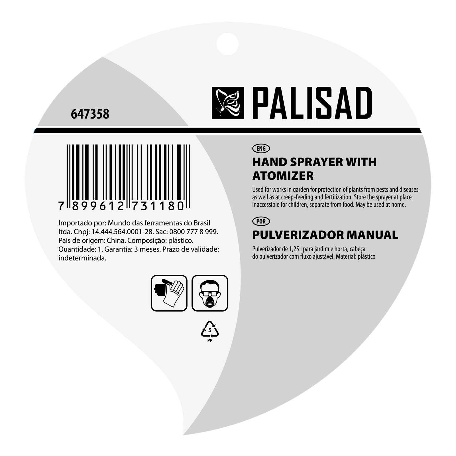 Пулверизатор, 1,25 л Palisad