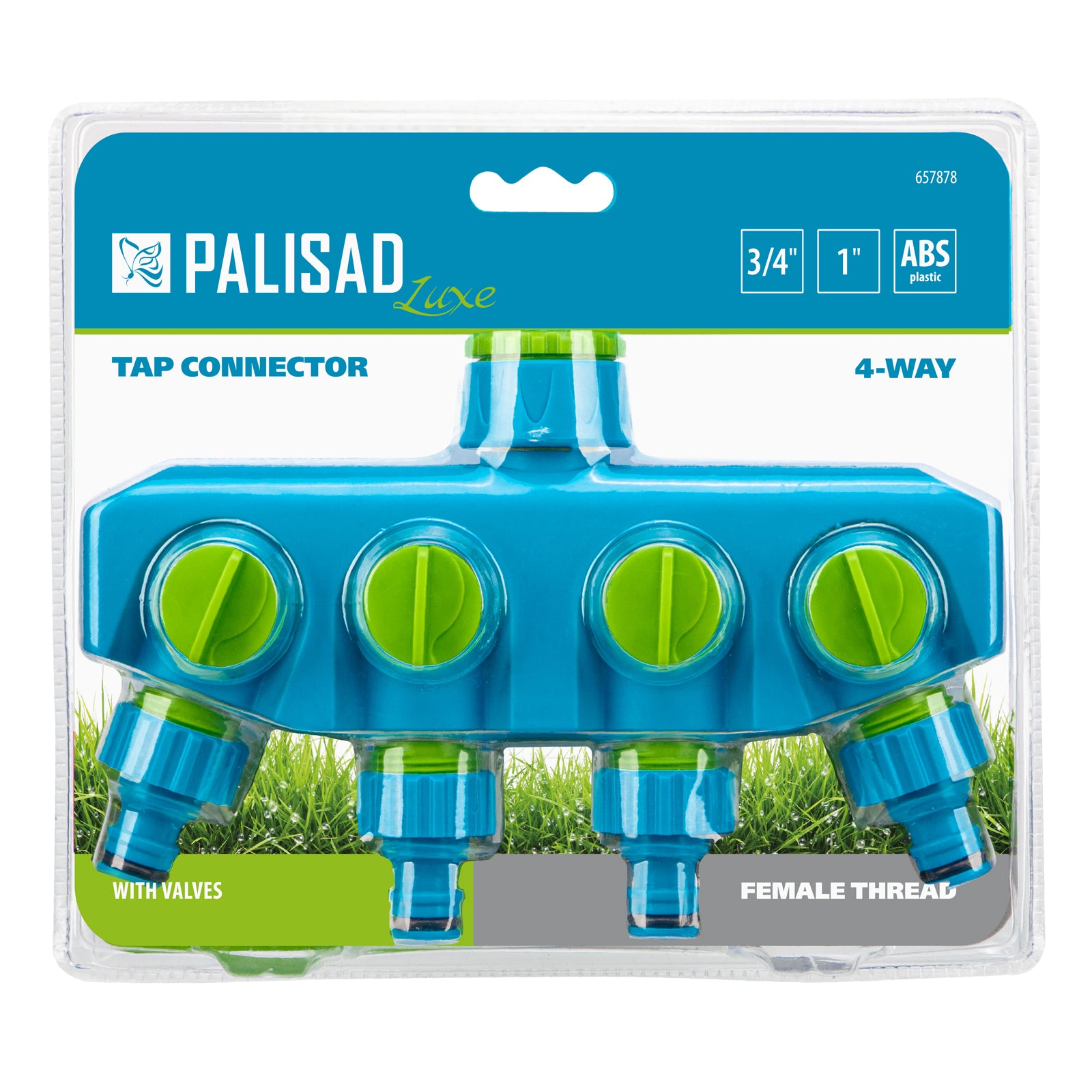 Съединител, четирикана, с вътрешна резба 1/2"-1", LUXE PALISAD