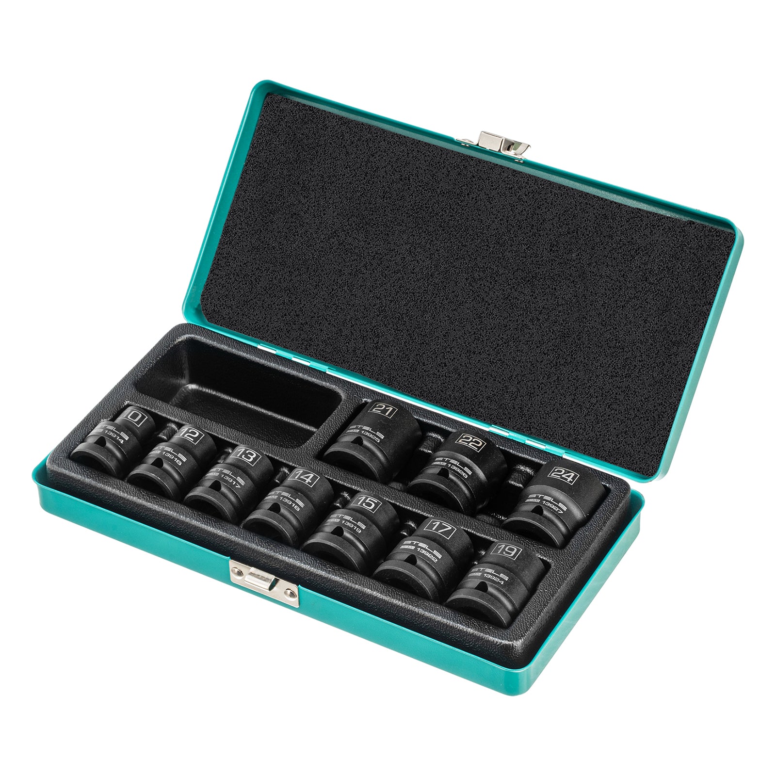 К-т ударни вложки, 6-стенни, 1/2" 10-24 мм 10бр.  STELS