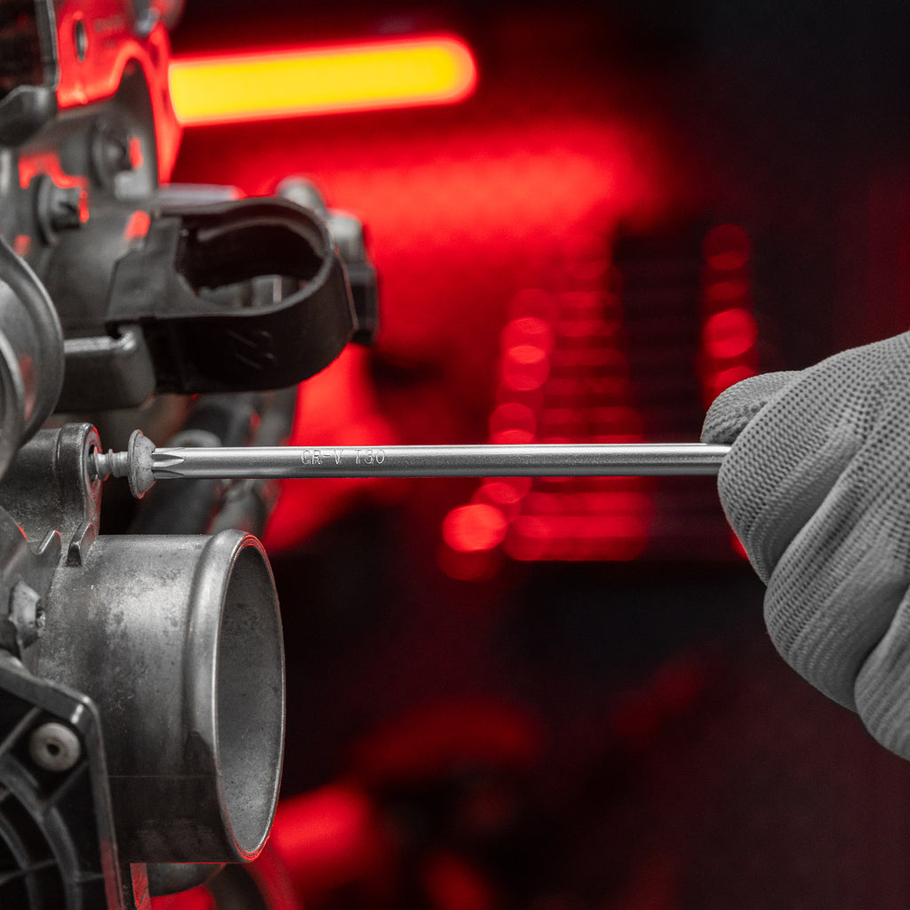 К-т ключове имбусни TORX, 9 бр.: T10-T50, CrV, дълги, матирани MTX