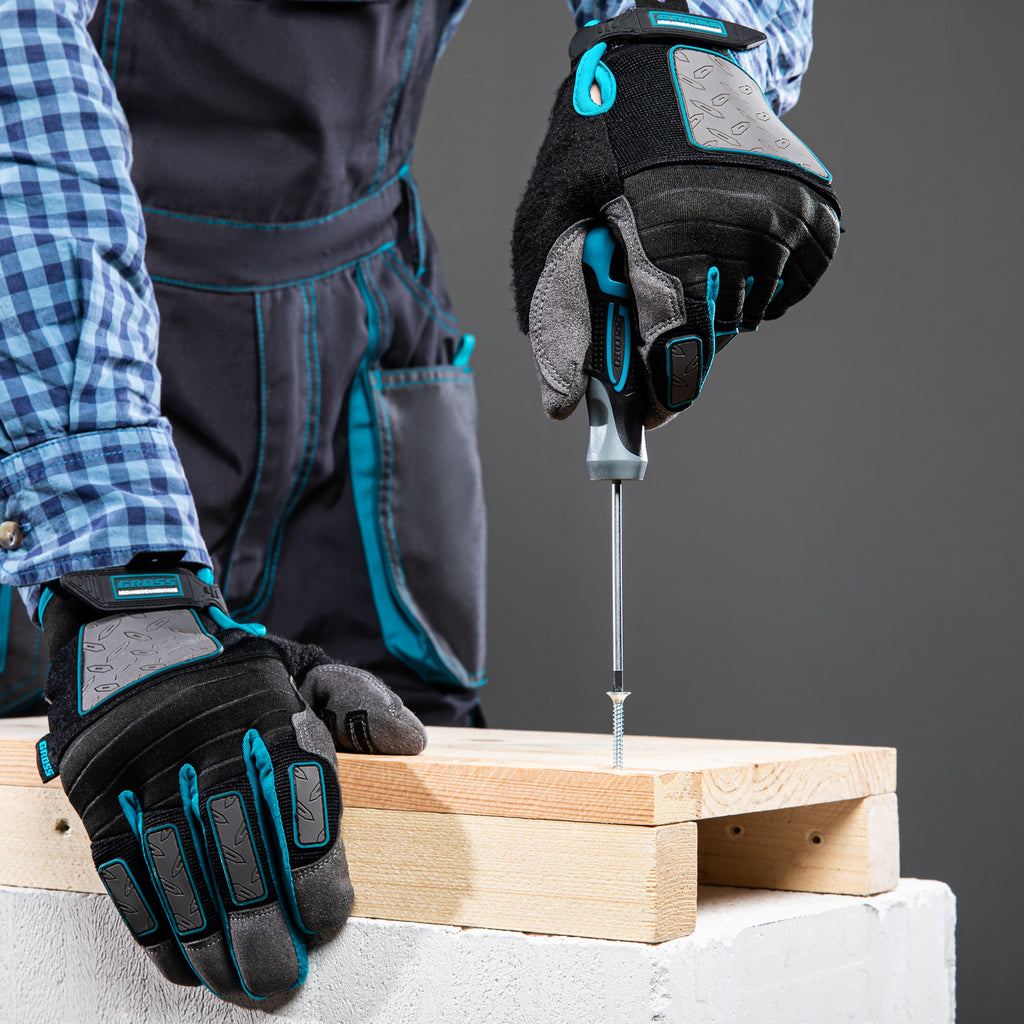 К-т отвертки комбиниран, 3 бр., стомана S2, трикомпонентна дръжка Gross