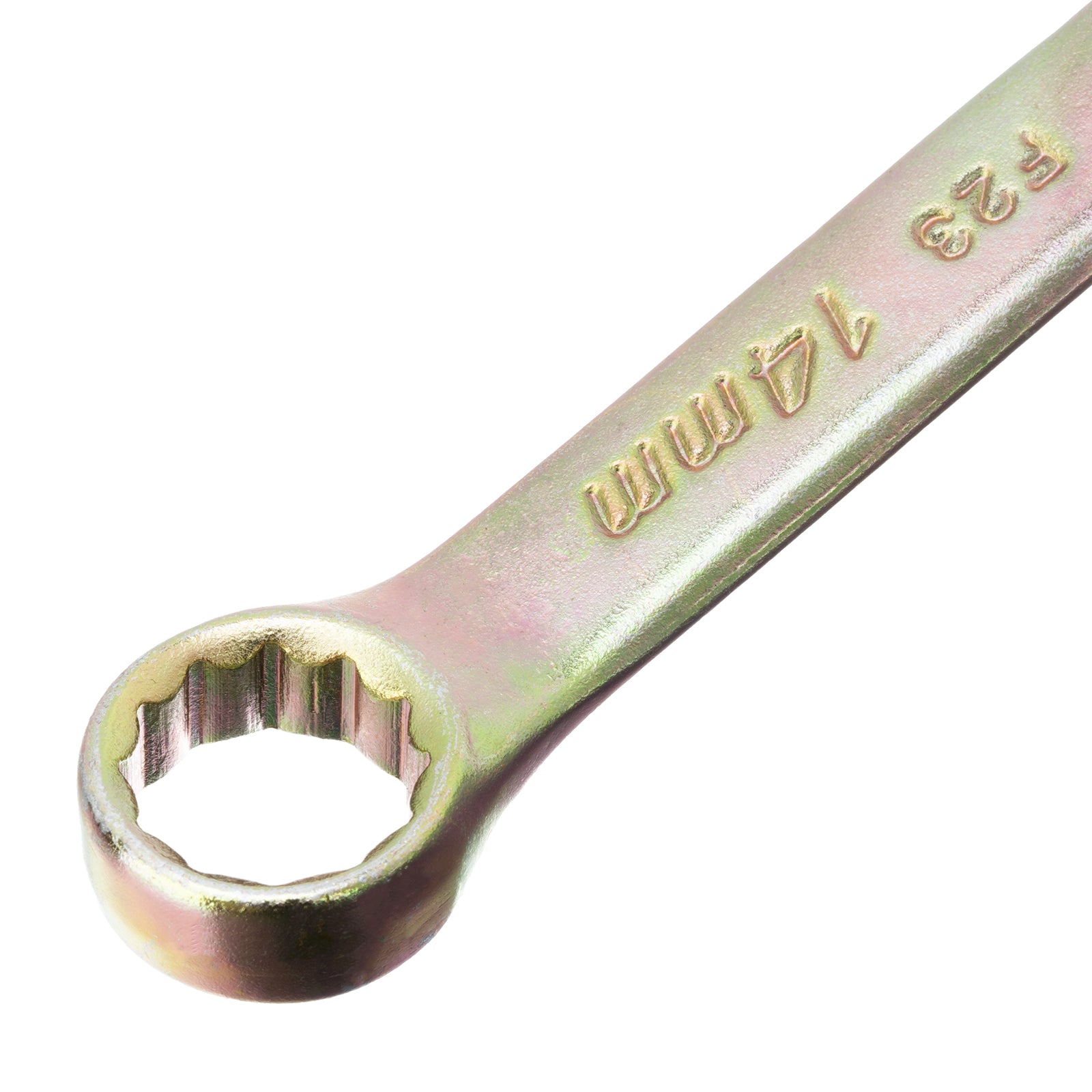 Ключ звездогаечен, 14 mm, жълт цинк