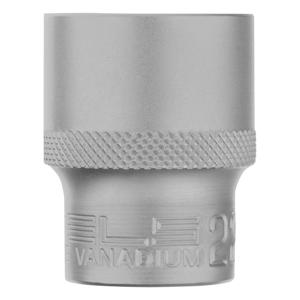 Вложка 22 мм, 12-стенна, CrV, 1/2", хромирана Stels