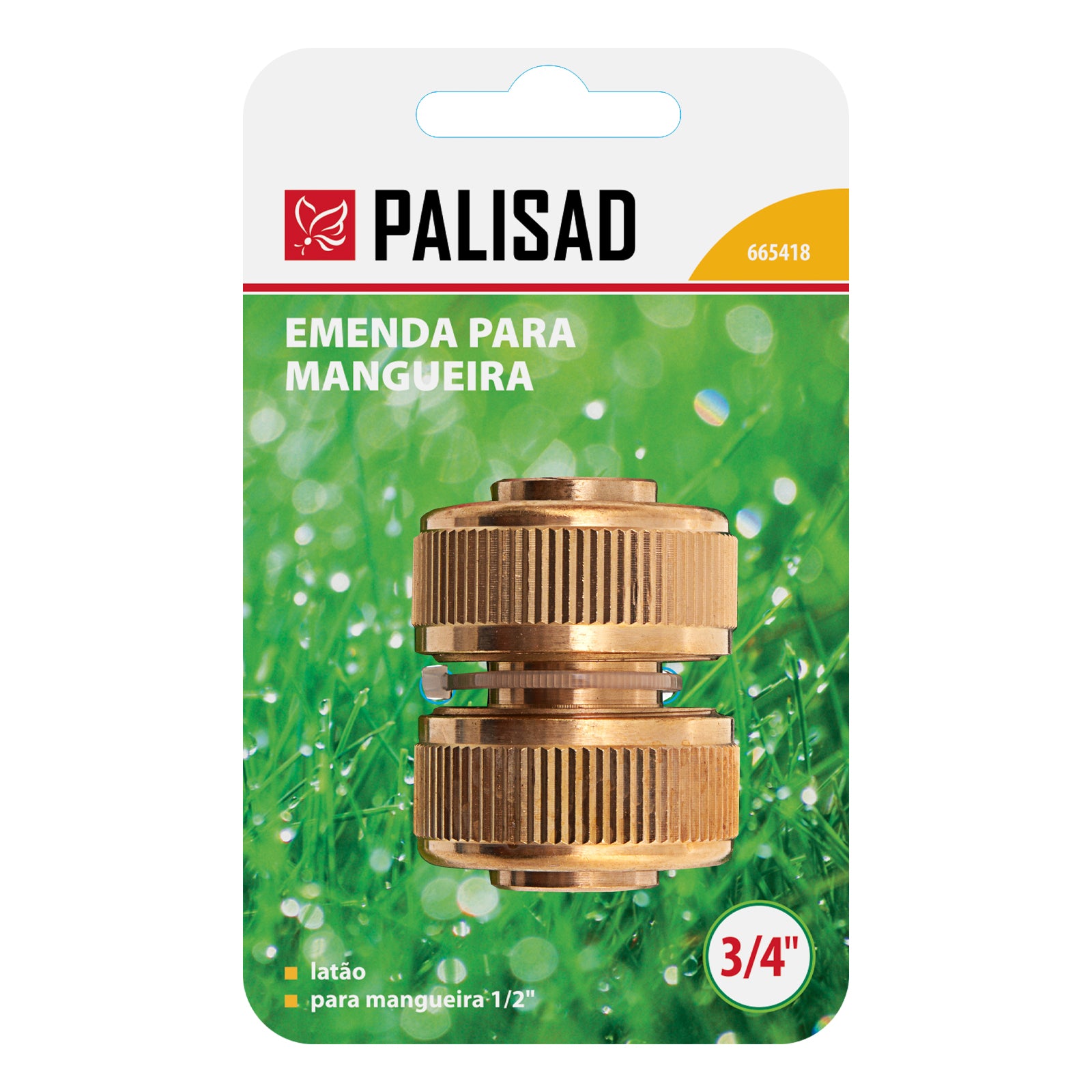Муфа възстановителна за маркуч 3/4", месингова Palisad