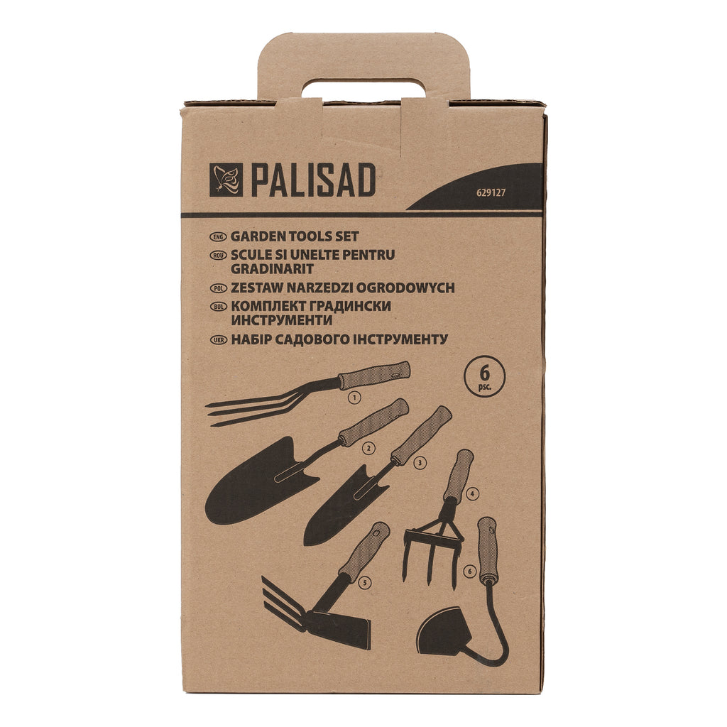 Комплект градински инструменти, пластмасови дръжки, 6 бр. Palisad
