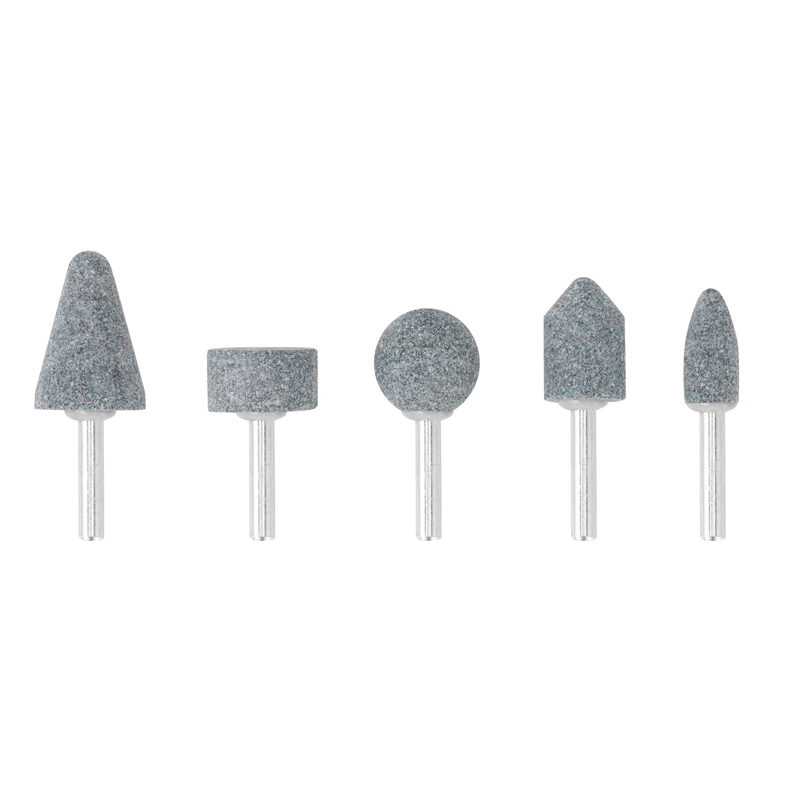 Комплект борчета абразивни, опашка 6 mm, 63C,  5 бр. Denzel