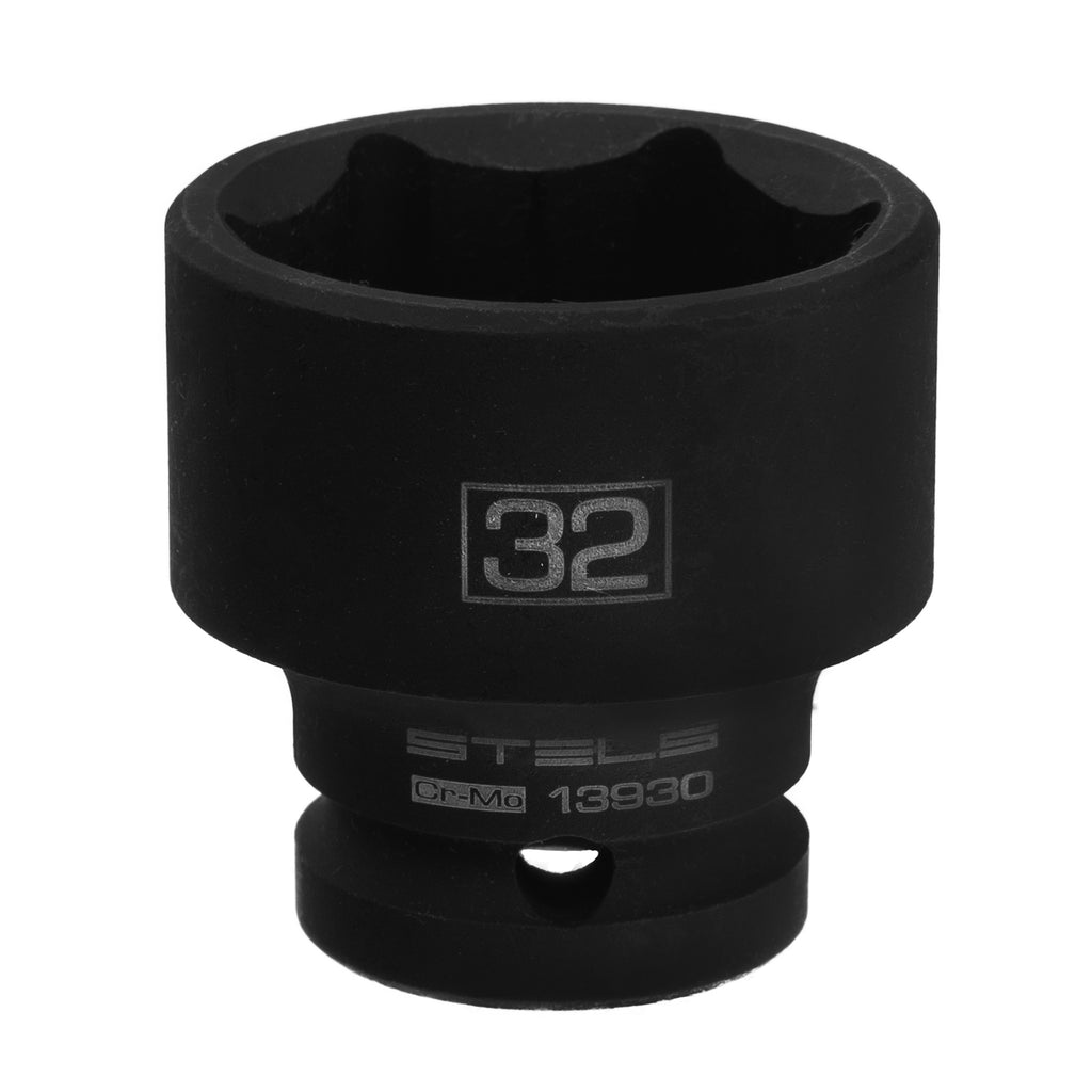 Вложка ударна, шестостенна 32 мм, 1/2", CrMo  STELS