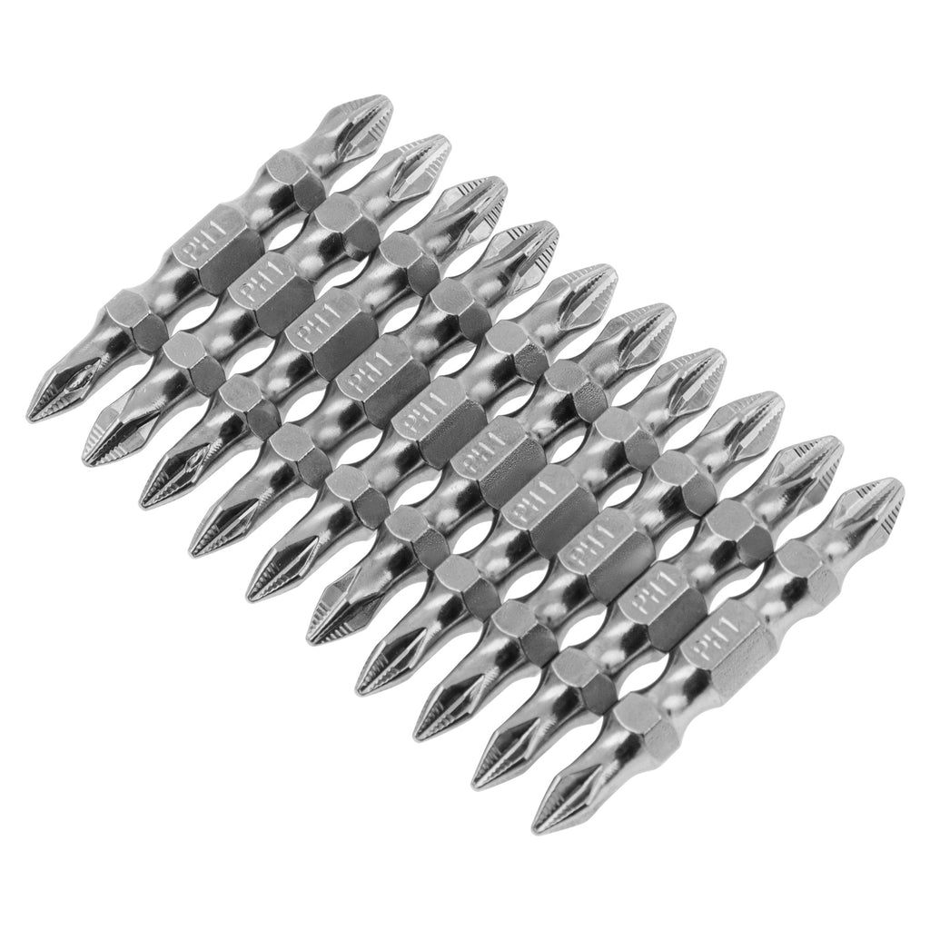 К-т битове двустранни, PH2-Ph1х45мм, стомана S2, 10бр. Gross