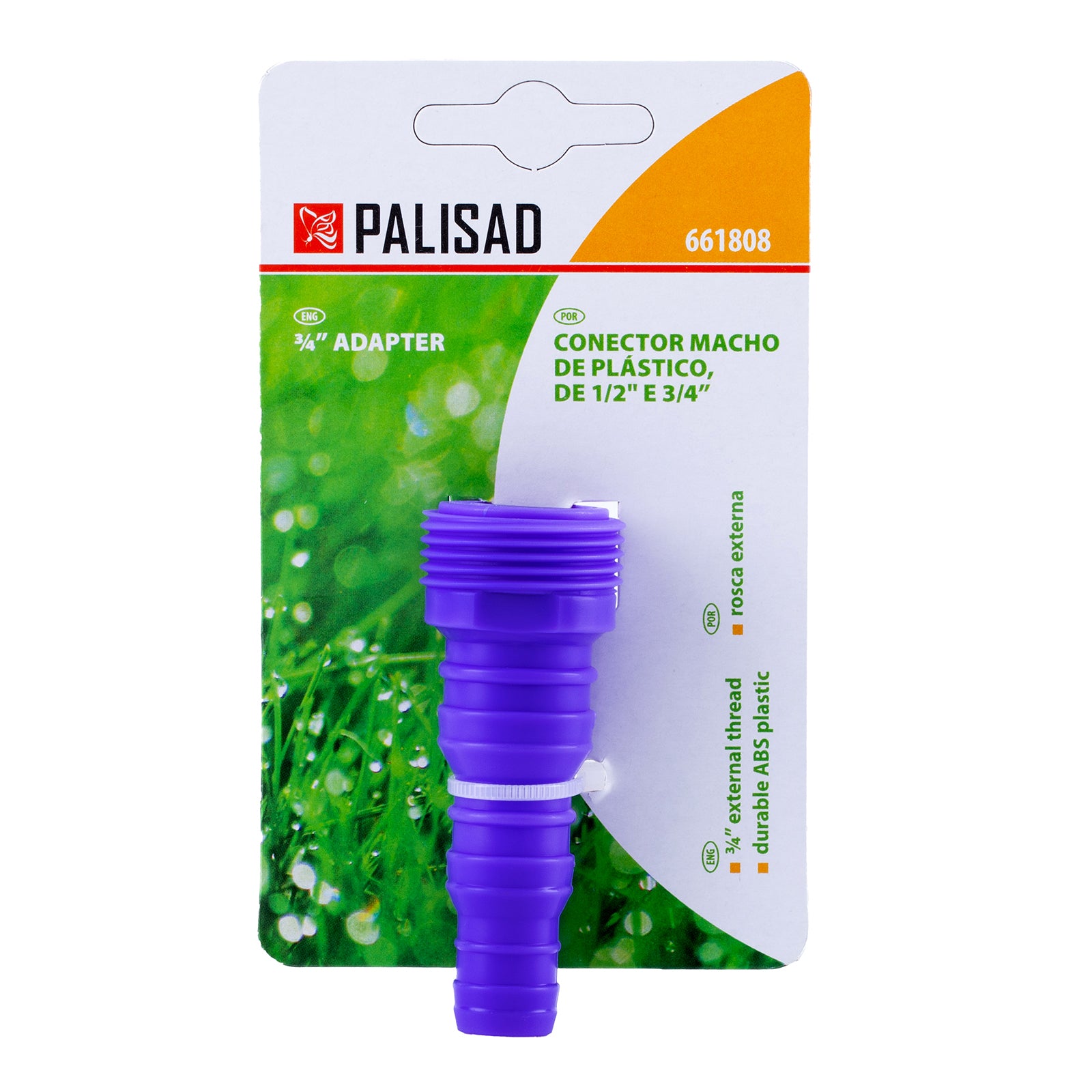 Адаптер за маркуч 3/4", външна резба, пластмасов Palisad