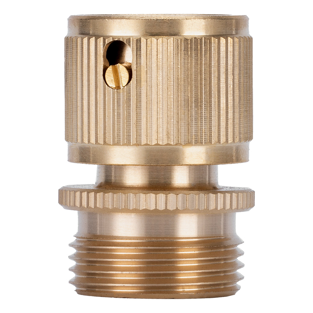 Съединител, външна резба 3/4", месингов Palisad