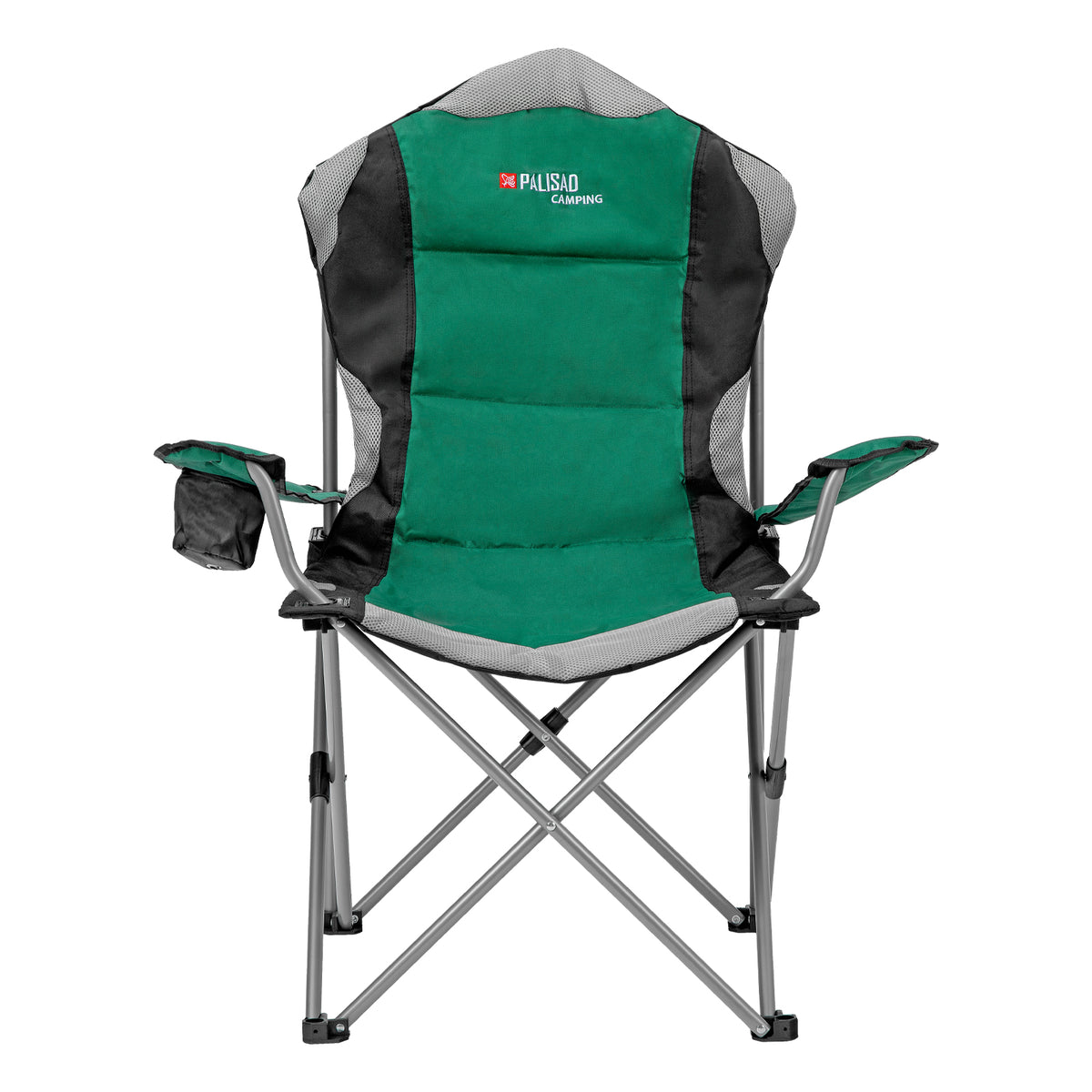 Стол с подлакътници, сгъваем, поставка за чаша, 60х60х110/92 см, Camping Palisad