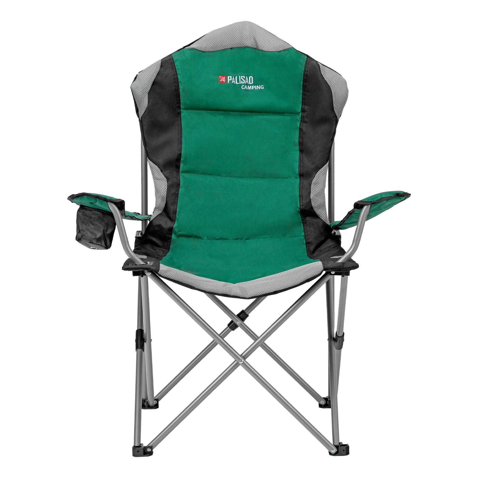Стол с подлакътници, сгъваем, поставка за чаша, 60х60х110/92 см, Camping Palisad