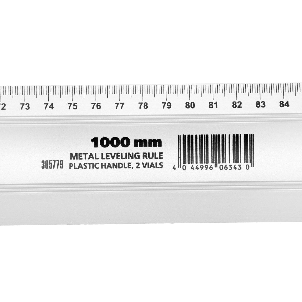 Линия-нивелир, 1000 мм, метална, пластмасова дръжка, 2 либели MTX