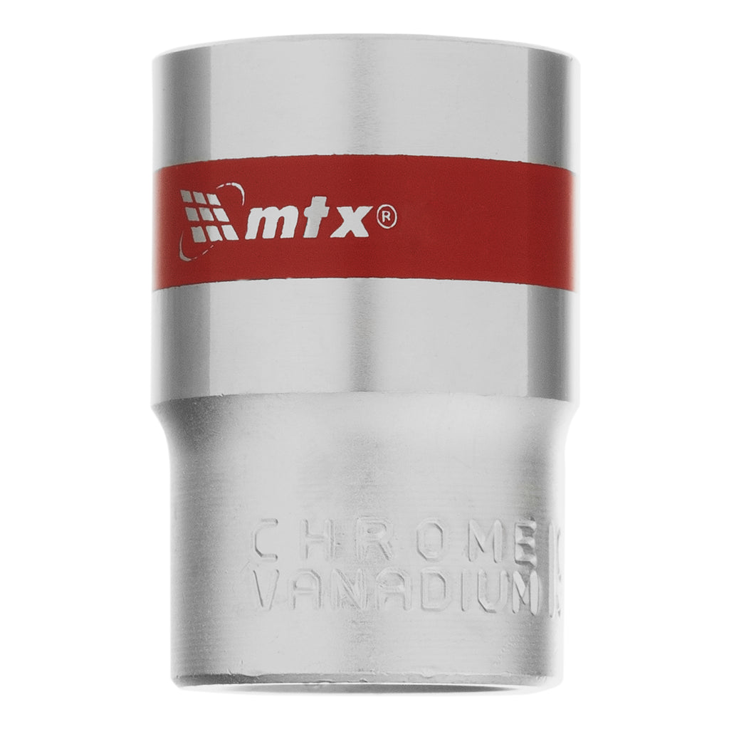 Вложка, 1/2", 19 мм, шестостенна, CrV, хромирана MTX