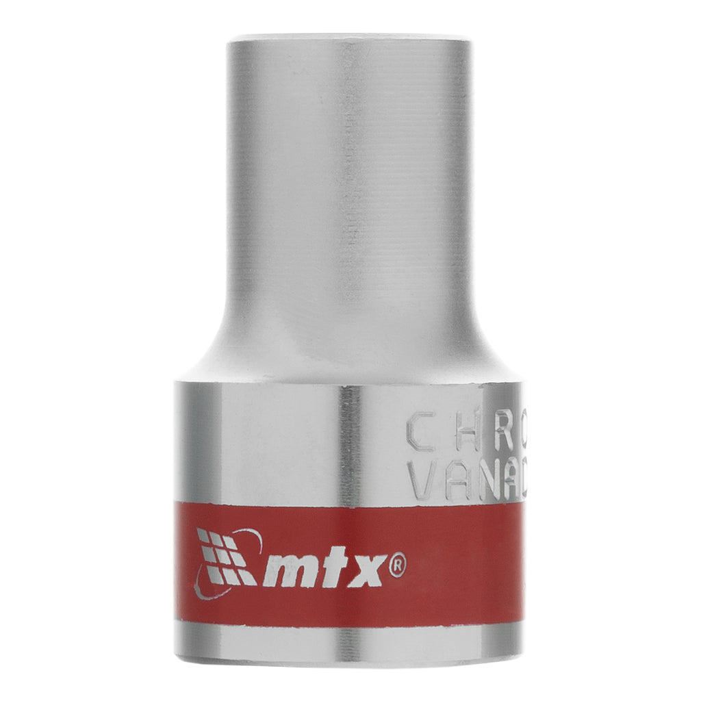 Вложка, 1/2", 10 мм, шестостенна, CrV, хромирана MTX