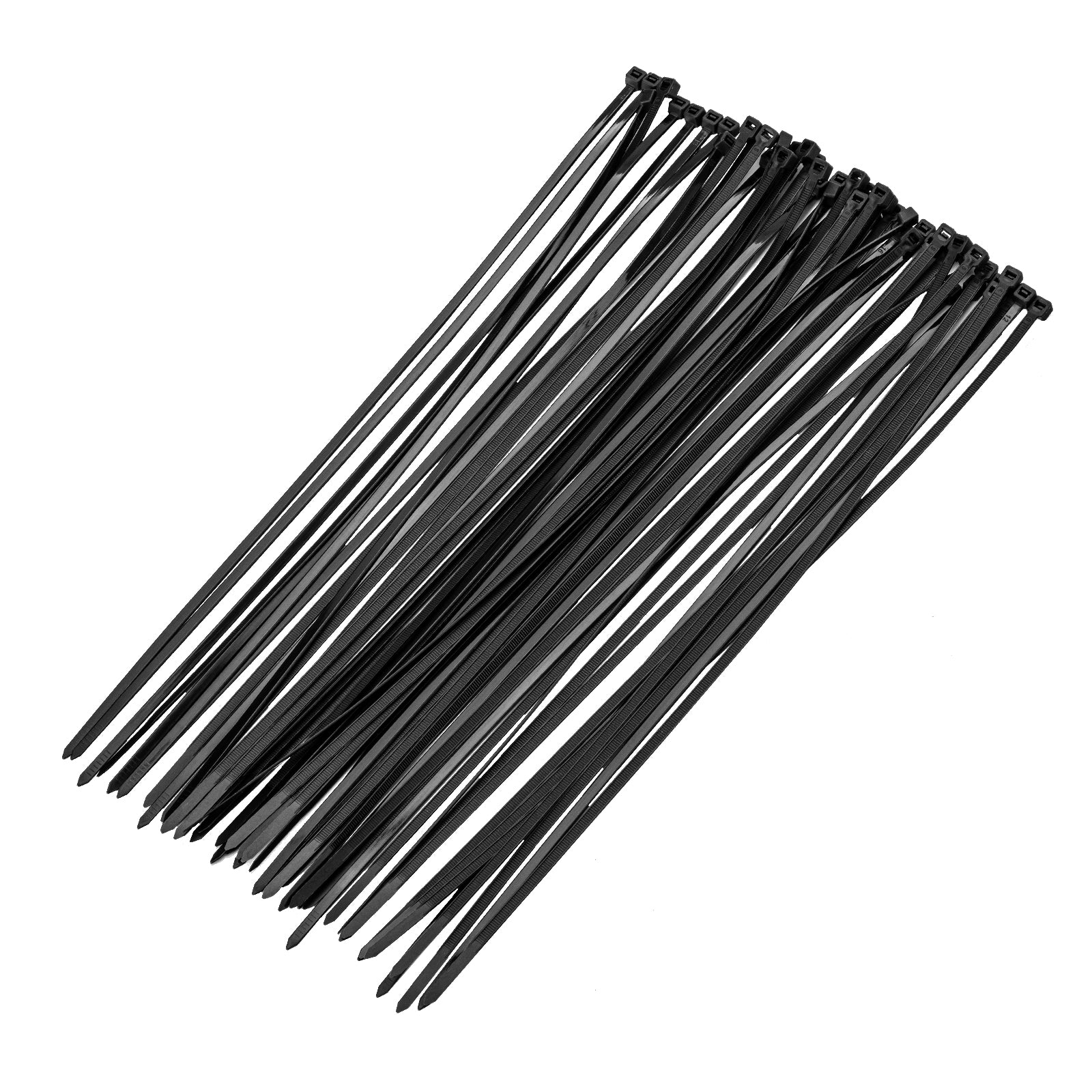 Свински опашки, 400 x 4,8 мм, пластмасови, черни, 50 бр//MTX