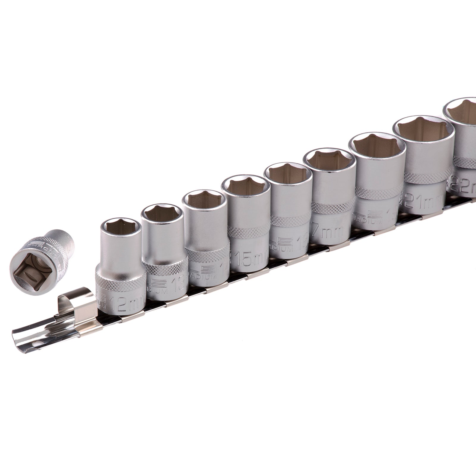 К-т вложки 1/2", 6-стенни, CrV, 10бр., 10-22мм Stels