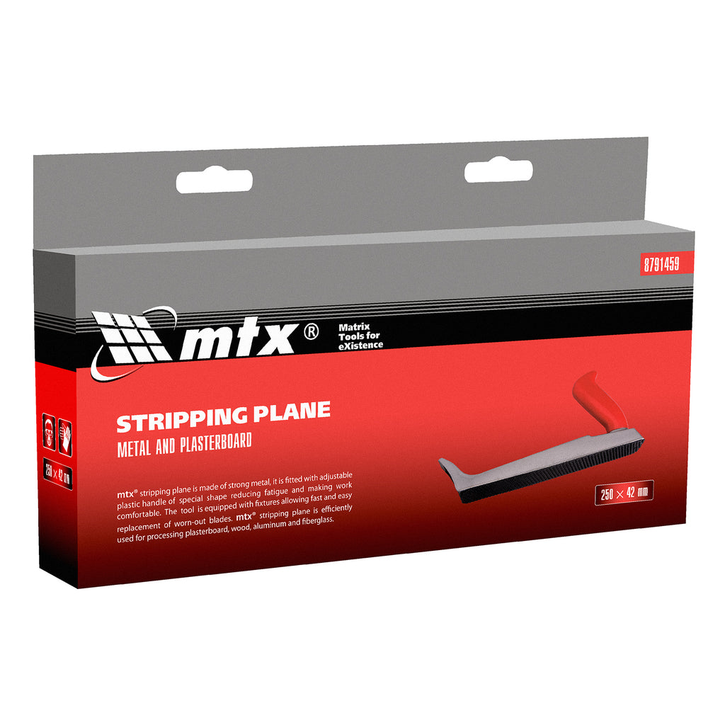Ренде за гипсокартон, 250 х 42 mm, метално MTX