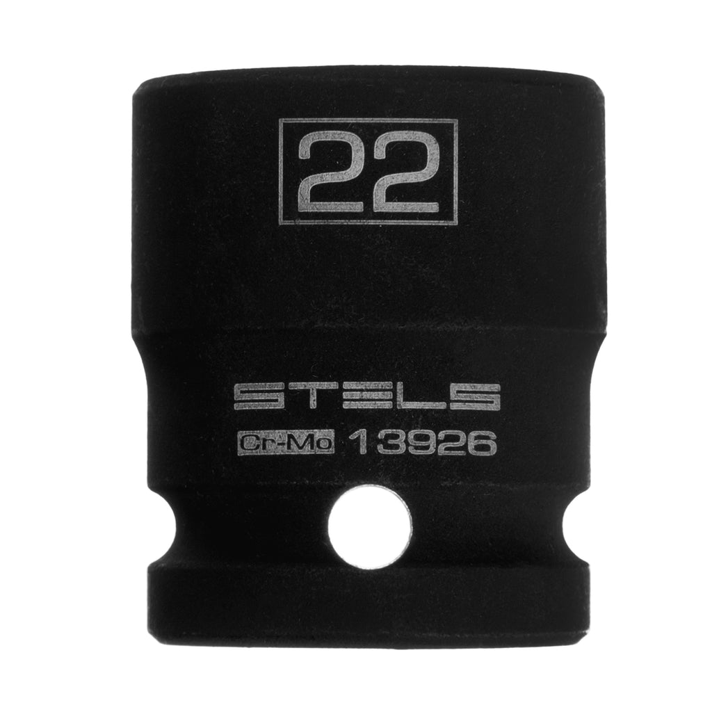 Вложка ударна, шестостенна 22 мм, 1/2", CrMo  STELS